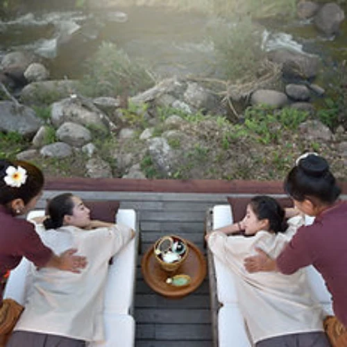 Women's ritual massage time